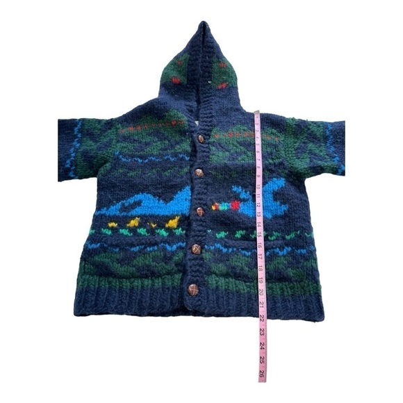 FAB Chunky Knit Wool Sweater With Goose Pattern - Size Small - Picture 9 of 10